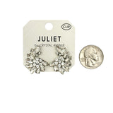 Marquise Cut Cluster Clip On Earrings (0.88x1.12in)