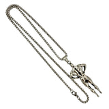 Stainless Steel Bodybuilder Pose Fitness Necklace (22in)