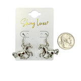 Dangle Horse Metal Earrings (1.25x1.25in)