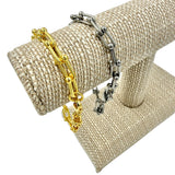 Stainless Steel 4mm U Link Bracelet (8.5in)