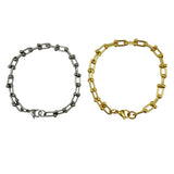 Stainless Steel 4mm U Link Bracelet (8.5in)