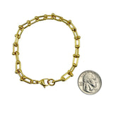 Stainless Steel 4mm U Link Bracelet (8.5in)