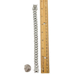 12 mm Iced Cuban Link Bracelet - Silver or Gold (8in)