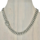12mm Iced Cuban Link Chain in Silver or Gold (20in)