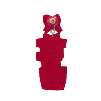 Stacked Christmas Present Boxes Seed Bead Earrings - 2 Colors, Beaded (1.25x3in)