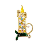 Vintage 1990s Candle Pin Brooch (2x3.25in)