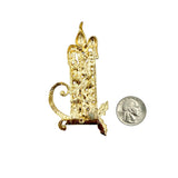 Vintage 1990s Candle Pin Brooch (2x3.25in)