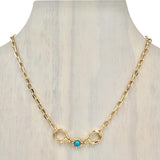 Horse Bit Metal Chain Necklace