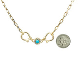 Horse Bit Metal Chain Necklace