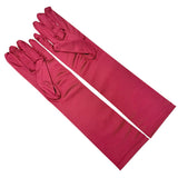 Medium Satin Gloves - 7 Colors (8 inches, Below Elbow)