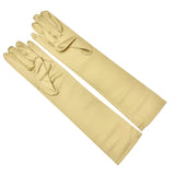 Medium Satin Gloves - 7 Colors (8 inches, Below Elbow)