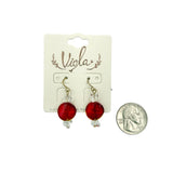 Christmas Candy Dangle Crystal Dangle Earrings (0.5x1.5in)