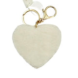 Beaded Rainbow Heart Teacher Themed Keychain (3X4.5in)