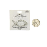 Rhinestone Jesus Fish Brooch Pin (1.75x0.75in)