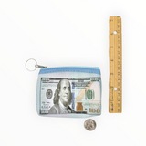 Hundred Dollar Bill Image Coin Purse Key Chain (Bulk - 12PCS)