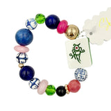 Mahjong Themed Stretch Beaded Bracelet