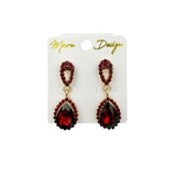 Small Crystal Teardrop Dangle Earrings (ER2649)(0.5x1.5)
