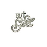 But God Religious Themed Brooch Pin (2 x 1.5 in)