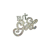 But God Religious Themed Brooch Pin (2 x 1.5 in)