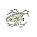 Rhinestone Spider Cuff Hinge Bracelet in 3 Colors (2.5x2.25in)
