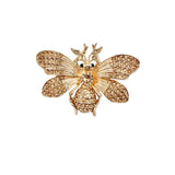Crystal Bee Pin Brooch (06720)(2.25x1.5in)