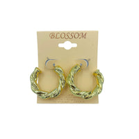 Blossom Twisted Hoop Earrings
