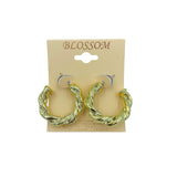 Blossom Twisted Hoop Earrings