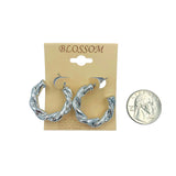 Blossom Twisted Hoop Earrings