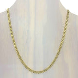 14K Gold Electroplated 6mm Concave Cuban Chain