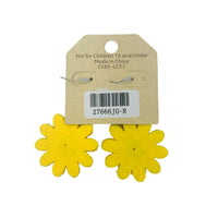 Seed Bead Daisy Flower Earrings - Available in 4 Color (1.25x2.25in)