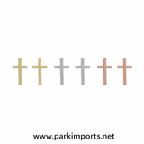 Cross Brush Finished Stud Earrings