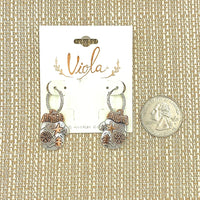 Christmas Winter Mitten Huggie Hoop Earrings (0.6x1.25in)