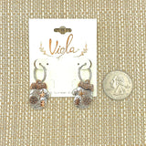 Christmas Winter Mitten Huggie Hoop Earrings (0.6x1.25in)