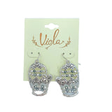 Christmas Winter Mitten Glove Earrings - Mittins (0.80x1.75in)