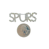 Spurs Rhinestone Word Pin (0.75x2.0in)