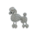 Crystal Poodle Pin - 5 Colors Available (1.25x1.5in)