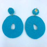 Circle Drop Seed Bead Earrings Style 1 - 3 Colors Available