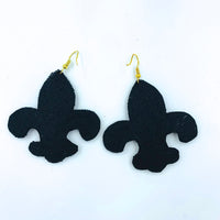 Fleur De Lis Seed Bead Earrings - Style 1