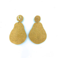 Avocado Seed Bead Earrings