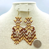 Seed Bead Chandelier Earrings, Style 1 - Available 2 Colors
