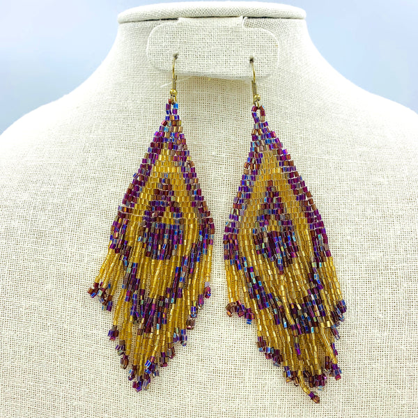 Seed Bead Chandelier Earrings, Style 2