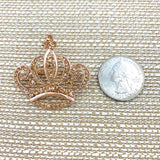 Queen Crown Brooch Pin - 12 Colors (06621)(1.5x1.5in)