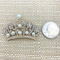Crown Brooch, Pin - Style 09, Available in 5 Colors