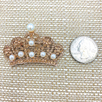 Crown Brooch, Pin - Style 09, Available in 5 Colors