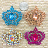 Crown Brooch, Pin - Style 08, Available in 9 Colors