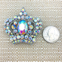 Crown Brooch, Pin - Style 08, Available in 9 Colors