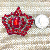 Crown Brooch, Pin - Style 08, Available in 9 Colors