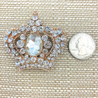 Crown Brooch, Pin - Style 08, Available in 9 Colors