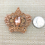 Crown Brooch, Pin - Style 08, Available in 9 Colors