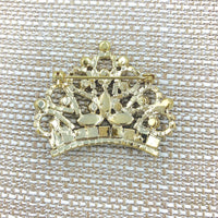 Crown Brooch, Pin - Style 03, Available in 2 Colors